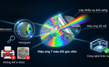 tem chống hàng giả Hologram 7 màu