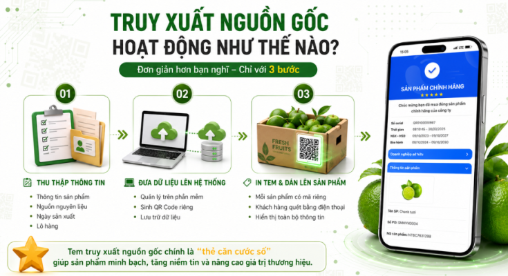 truy xuất nguồn gốc hoạt động như thế nào?